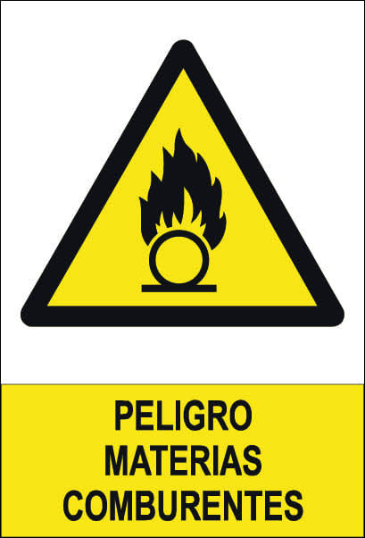 Placa Peligro M. Combus. Adhesiva 297x210
